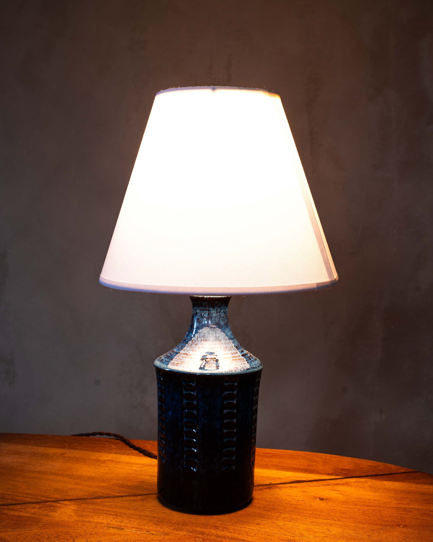 Einar Johansen for Søholm Bamboo Ceramic Lamp