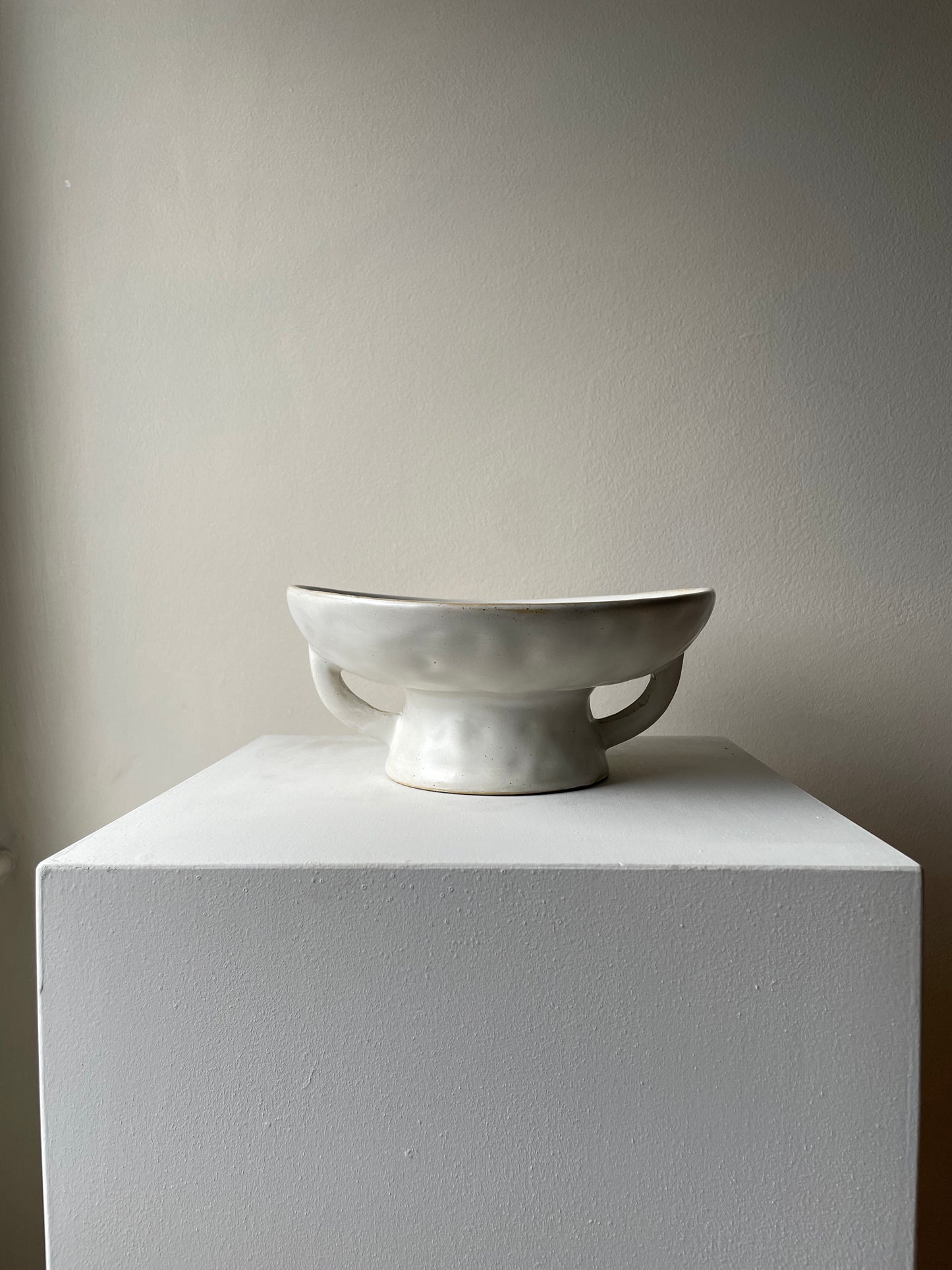 Off White Serving Stand