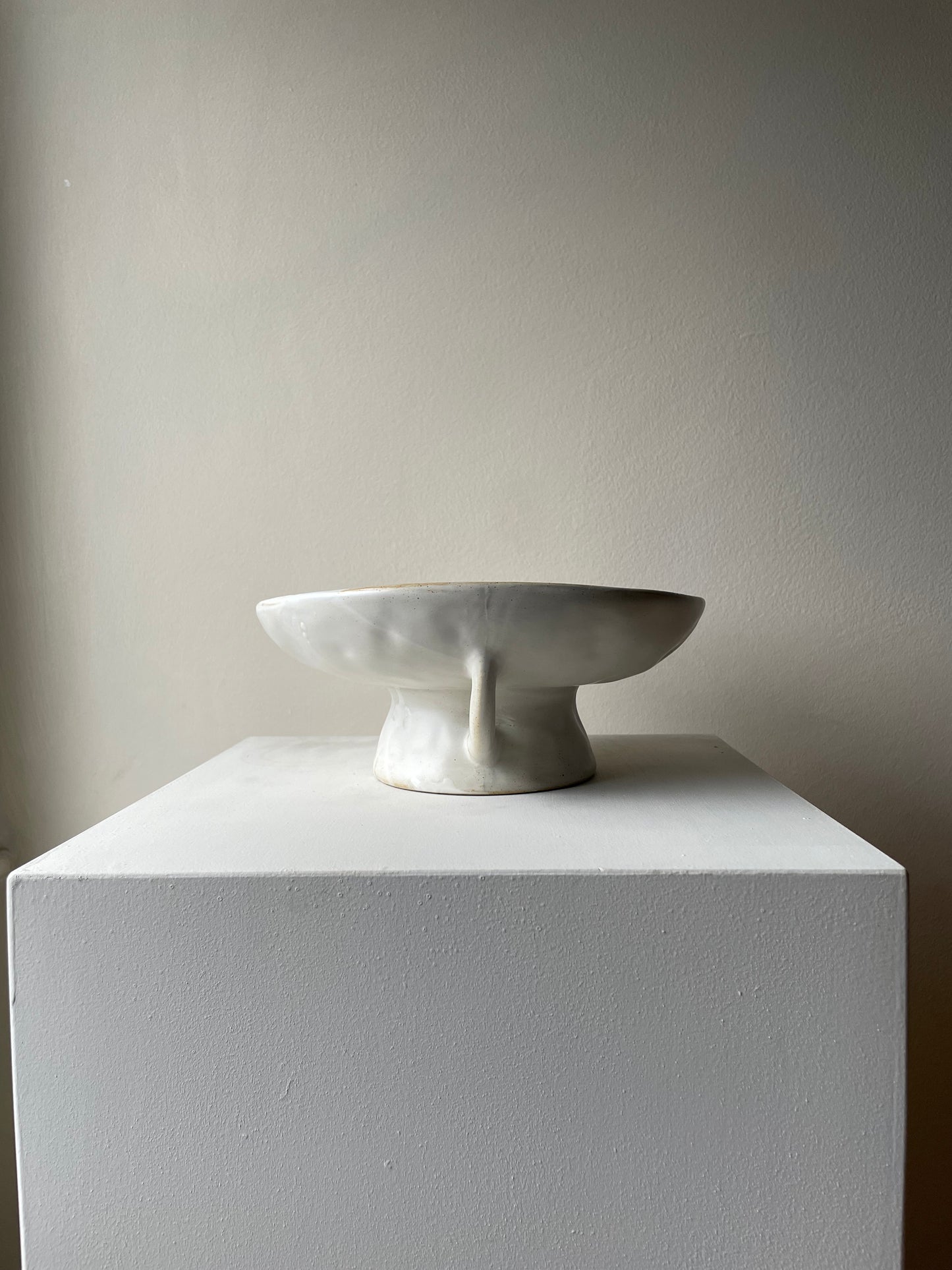 Off White Serving Stand