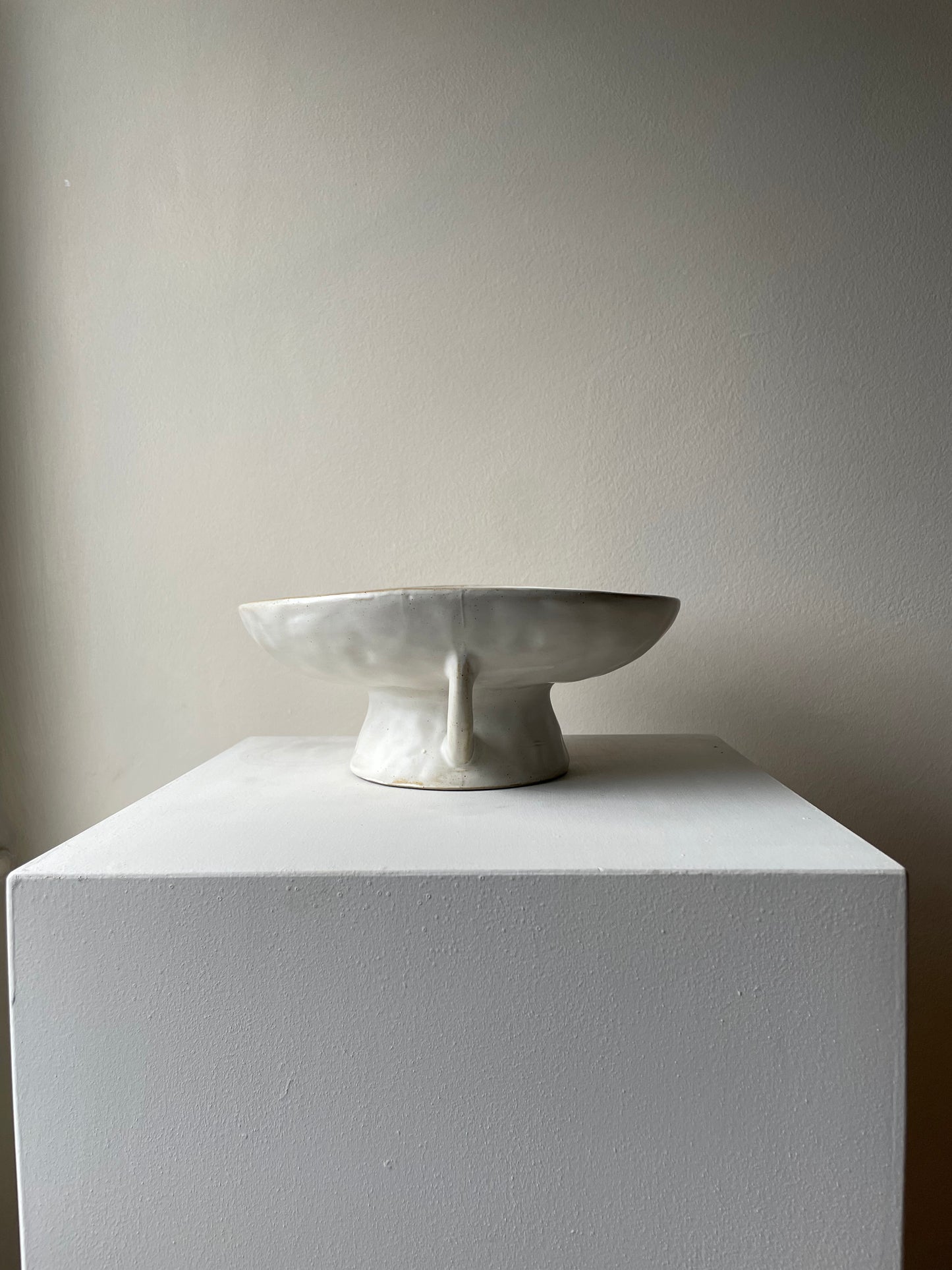 Off White Serving Stand