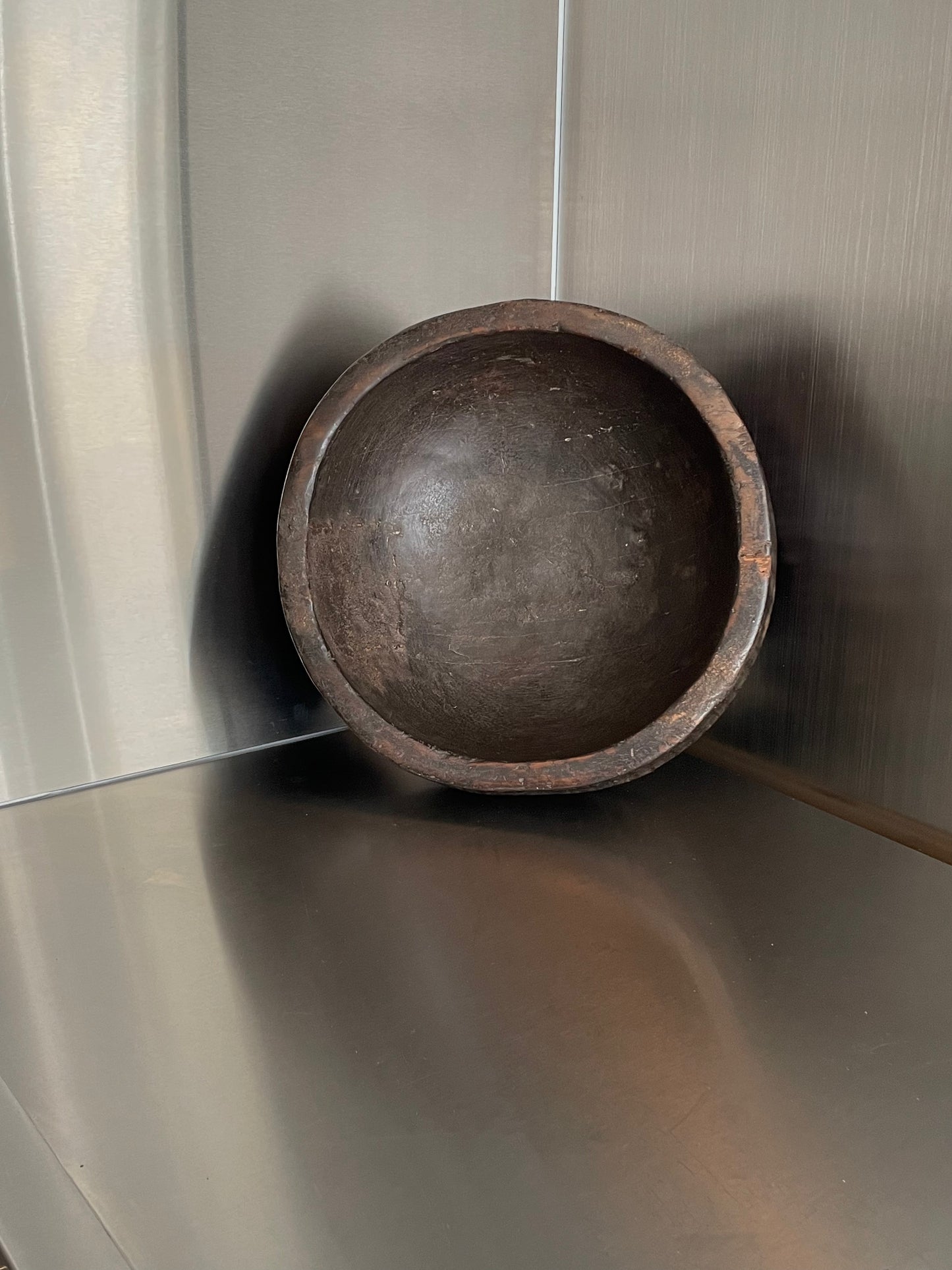 Deep Primitive Wooden Bowl