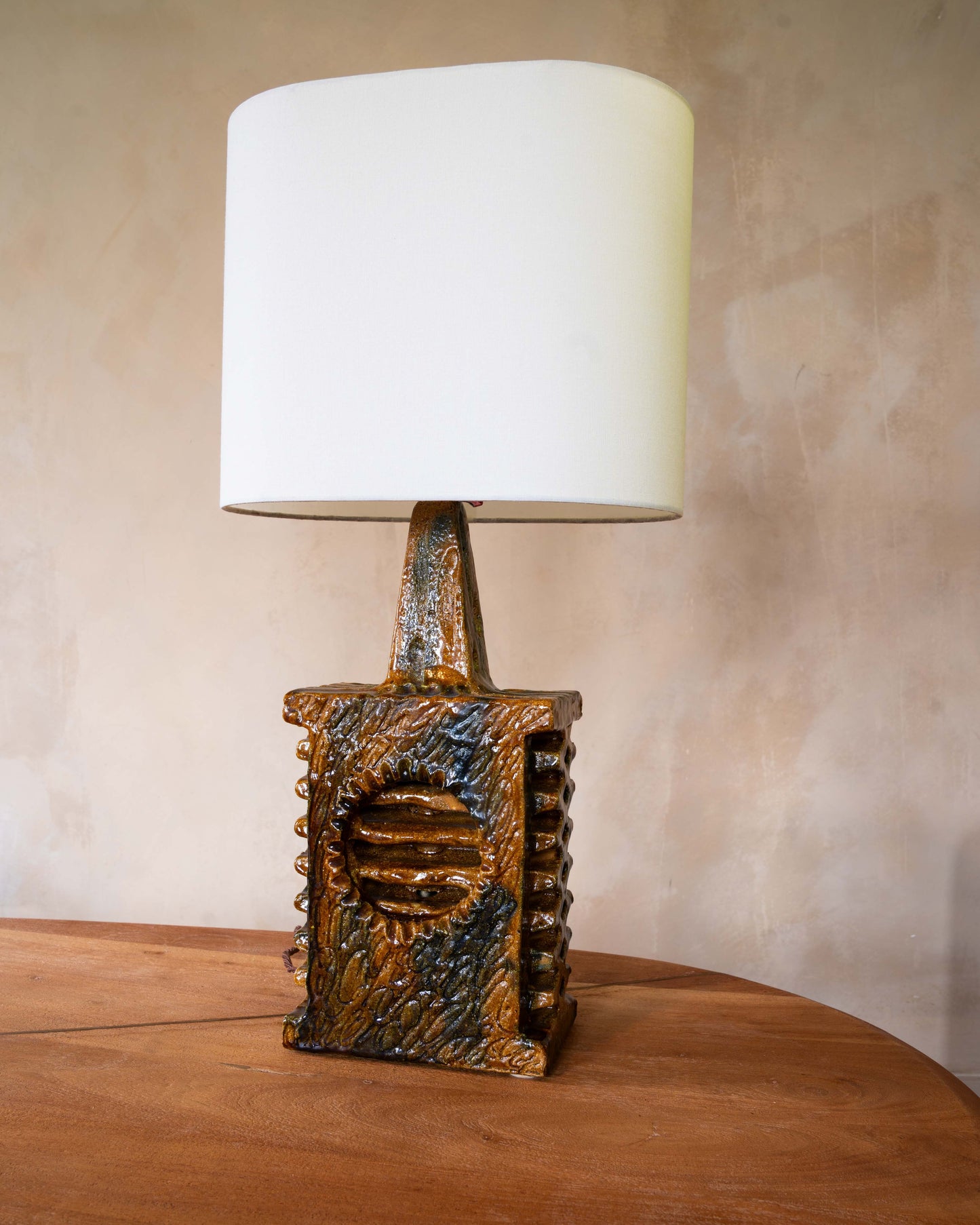 Sculptural Danish Ceramic Lamp