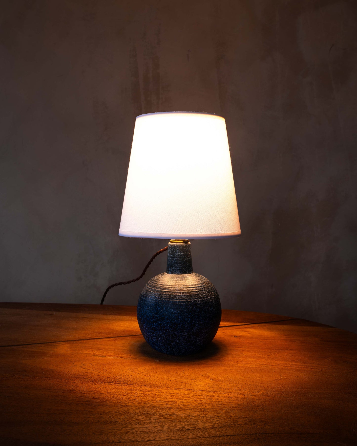 Blue Sphere Ceramic Table Lamp